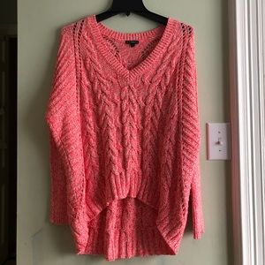 Slouchy Oversized Hot Pink Sweater | Express | Size XS